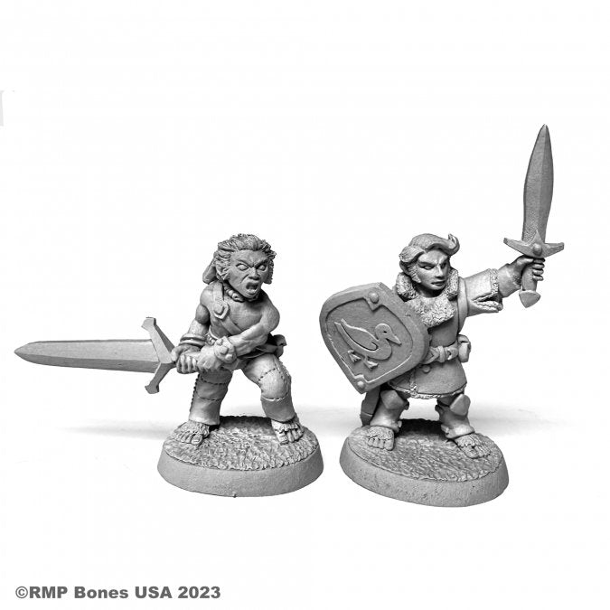 Bones 07102 Halfling Fighter and Barbarian | Grognard Games