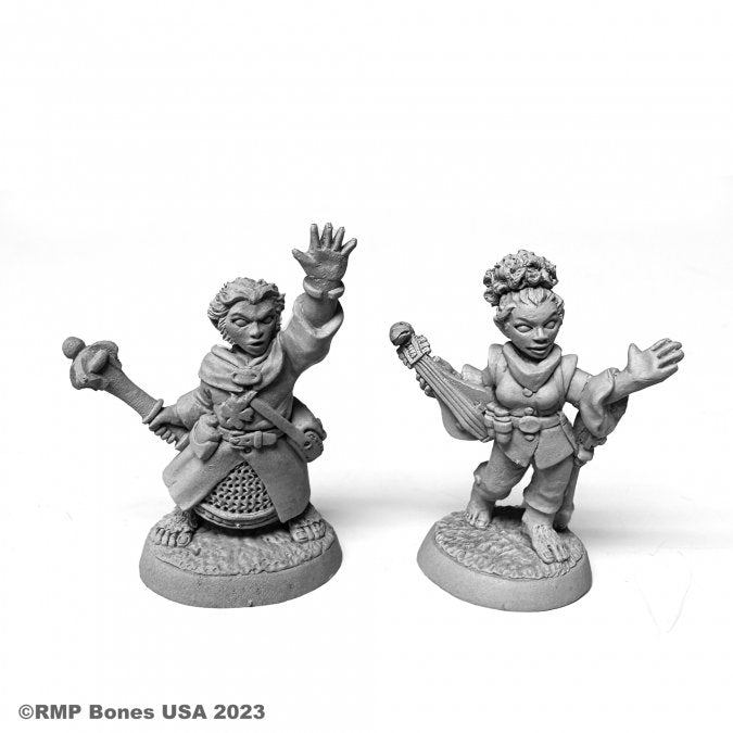 Bones 07103 Halfling Cleric and Bard | Grognard Games