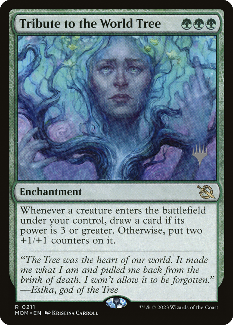 Tribute to the World Tree (Promo Pack) [March of the Machine Promos] | Grognard Games