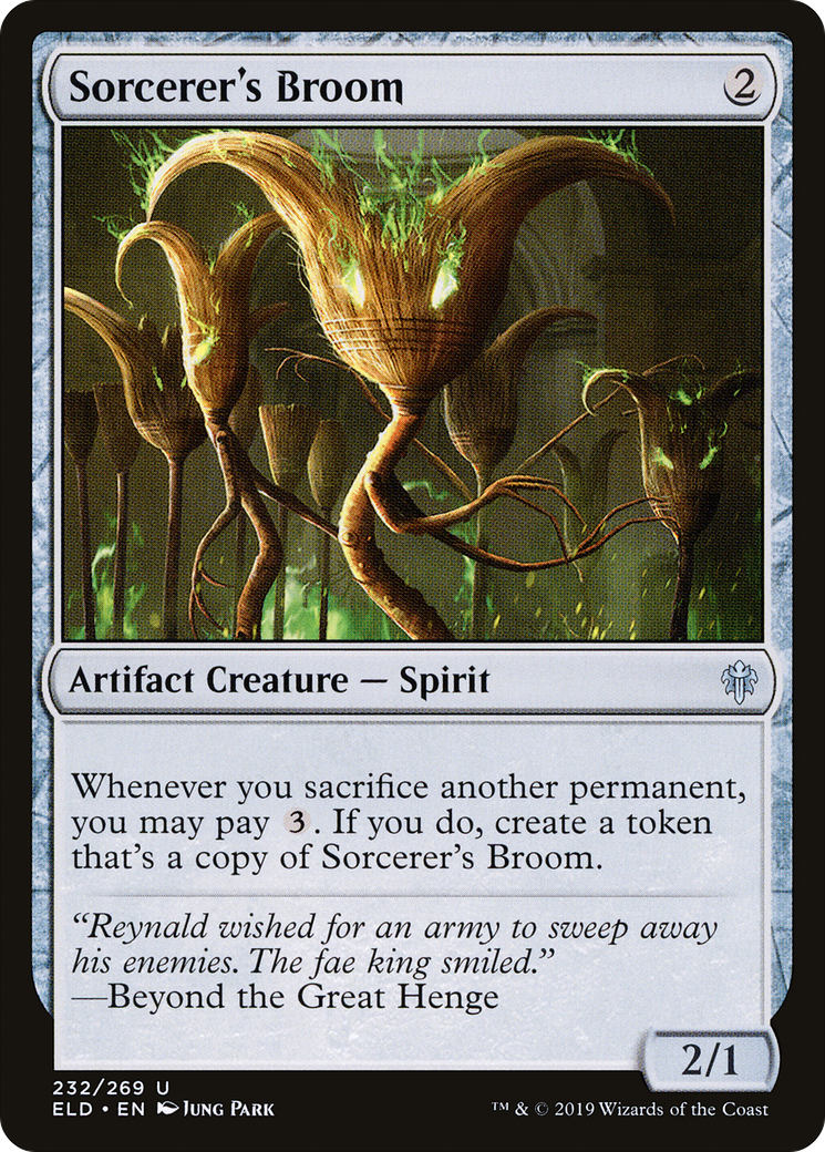 Sorcerer's Broom [Throne of Eldraine] | Grognard Games