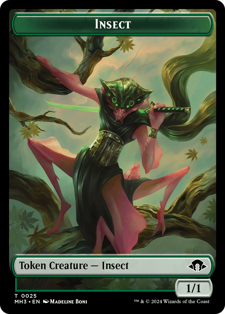 Insect Token (0025) [Modern Horizons 3 Tokens] | Grognard Games