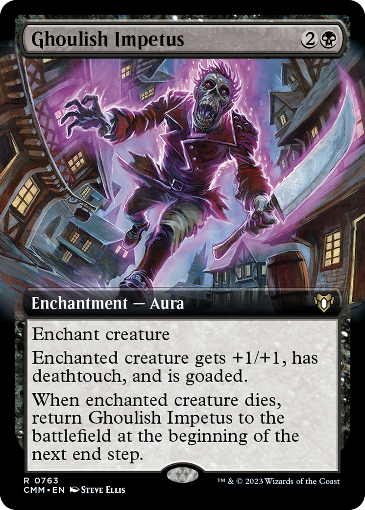Ghoulish Impetus (Extended Art) [Commander Masters] | Grognard Games