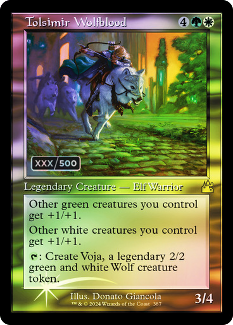 Tolsimir Wolfblood (Retro) (Serialized) [Ravnica Remastered] | Grognard Games