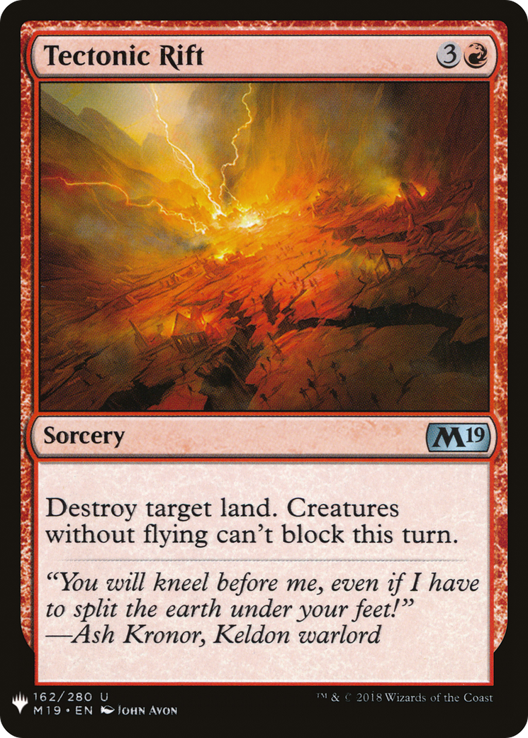 Tectonic Rift [Mystery Booster] | Grognard Games