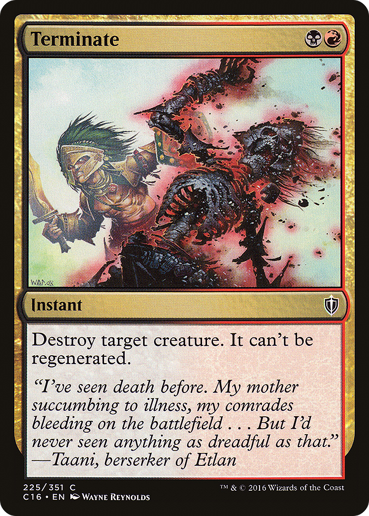 Terminate [Commander 2016] | Grognard Games