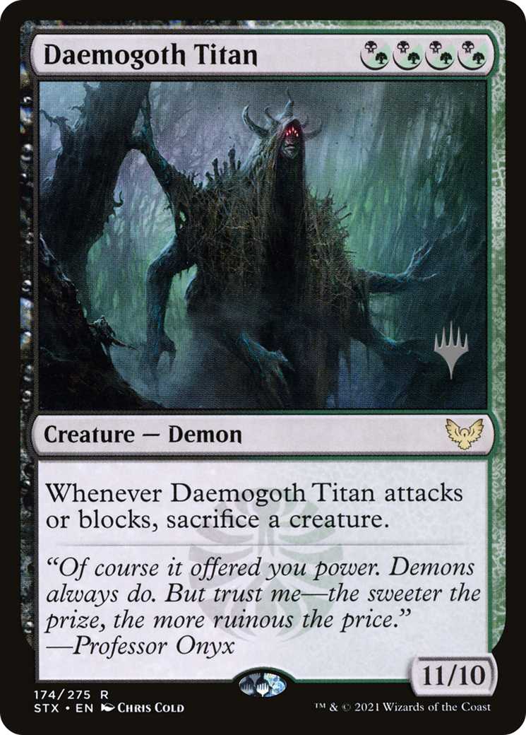Daemogoth Titan (Promo Pack) [Strixhaven: School of Mages Promos] | Grognard Games