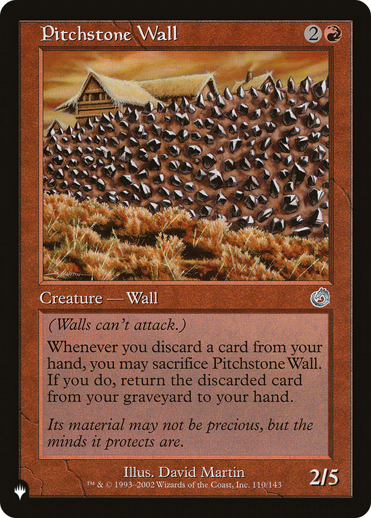 Pitchstone Wall [The List] | Grognard Games