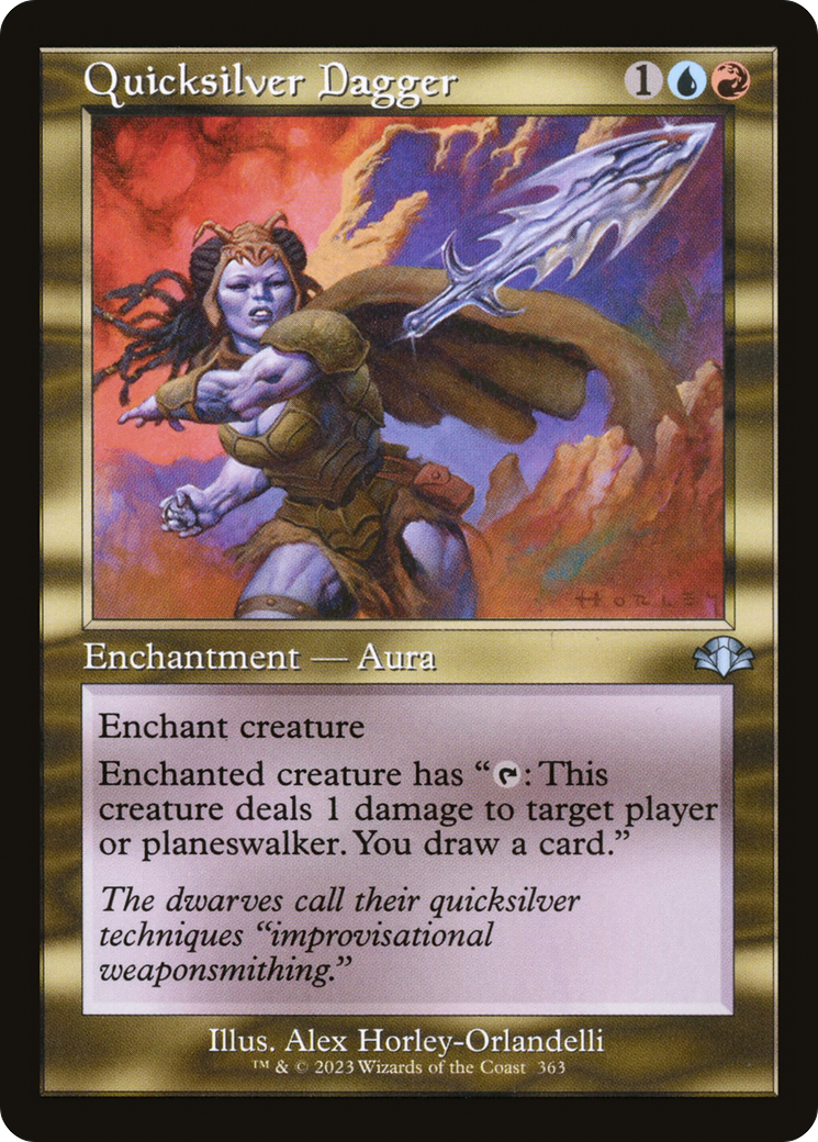 Quicksilver Dagger (Retro) [Dominaria Remastered] | Grognard Games