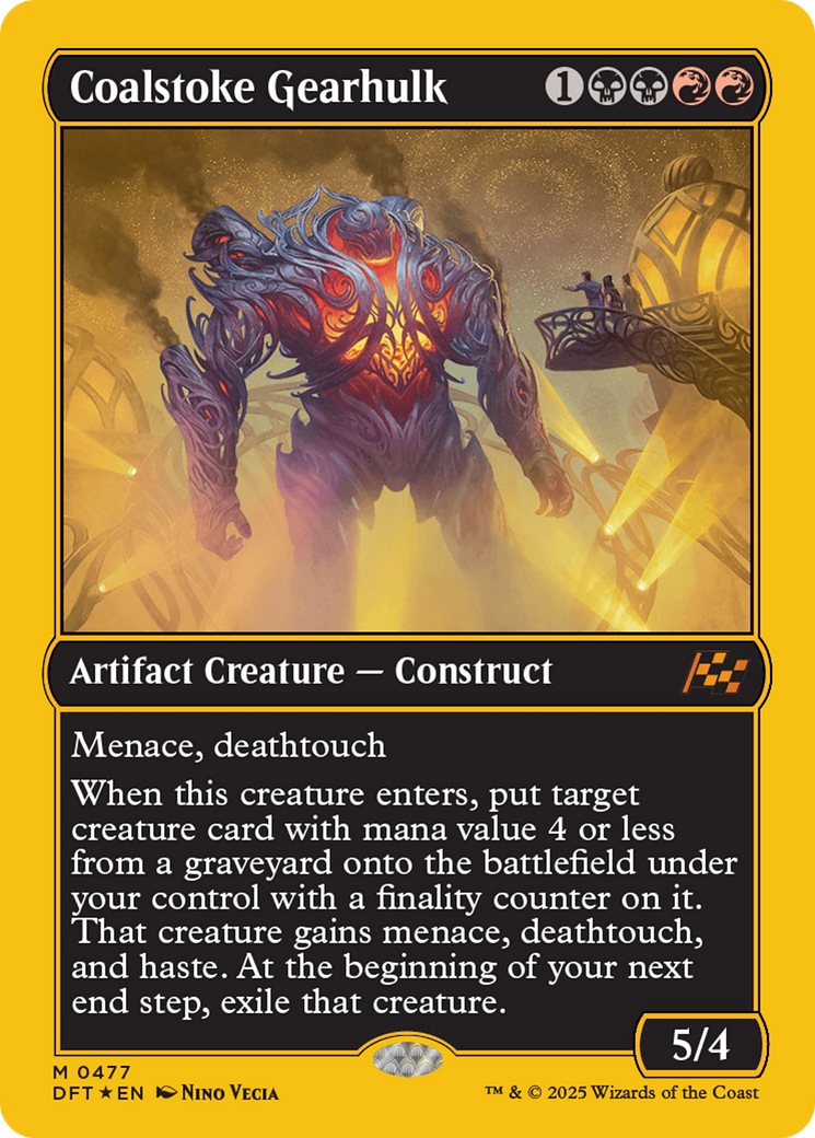 Coalstoke Gearhulk (First-Place Foil) [Aetherdrift] | Grognard Games