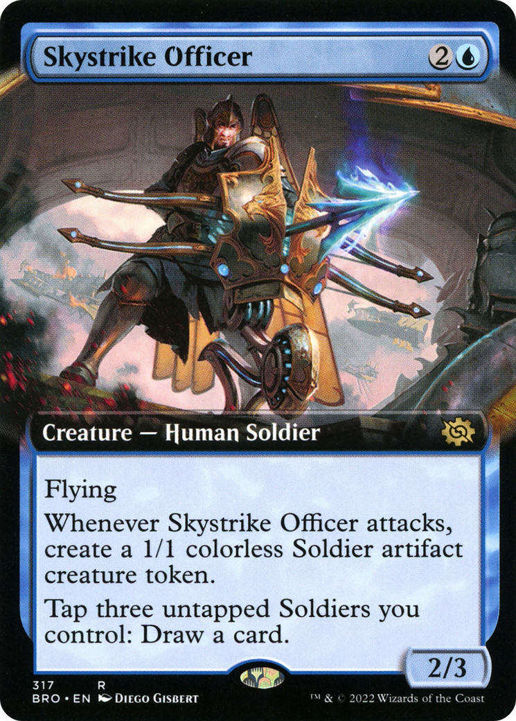 Skystrike Officer (Extended Art) [The Brothers' War] | Grognard Games