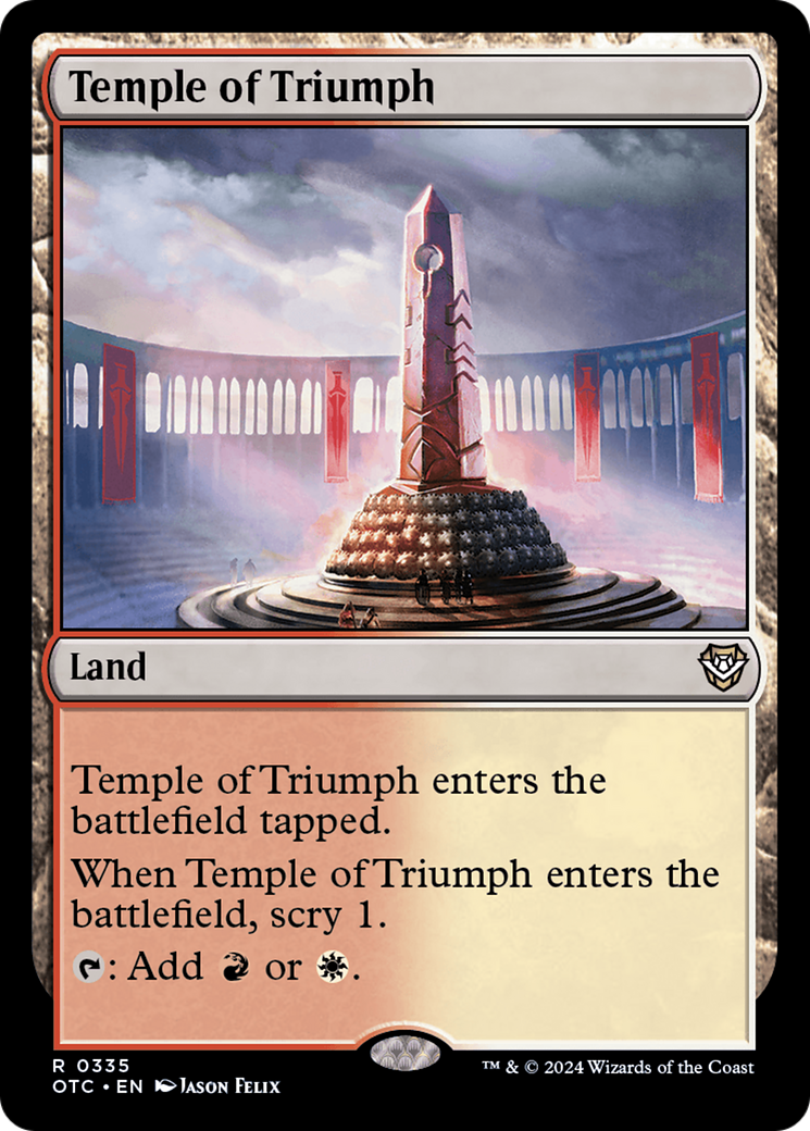 Temple of Triumph [Outlaws of Thunder Junction Commander] | Grognard Games