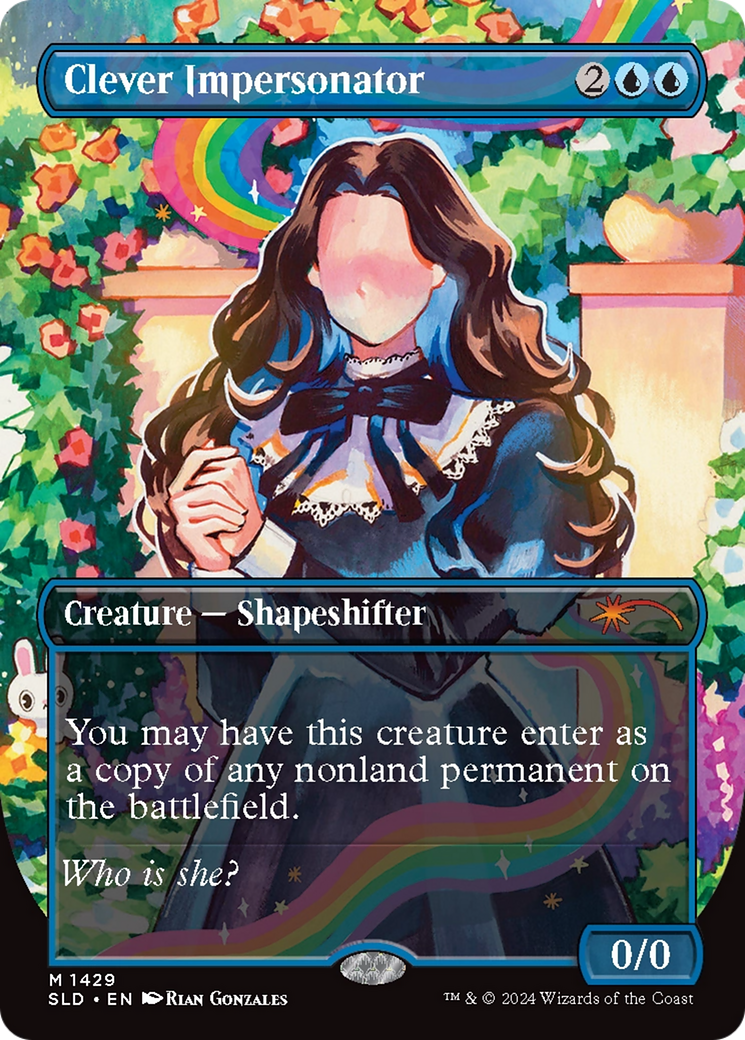 Clever Impersonator (SLD-1429) - Secret Lair Drop (Borderless) Foil | Grognard Games