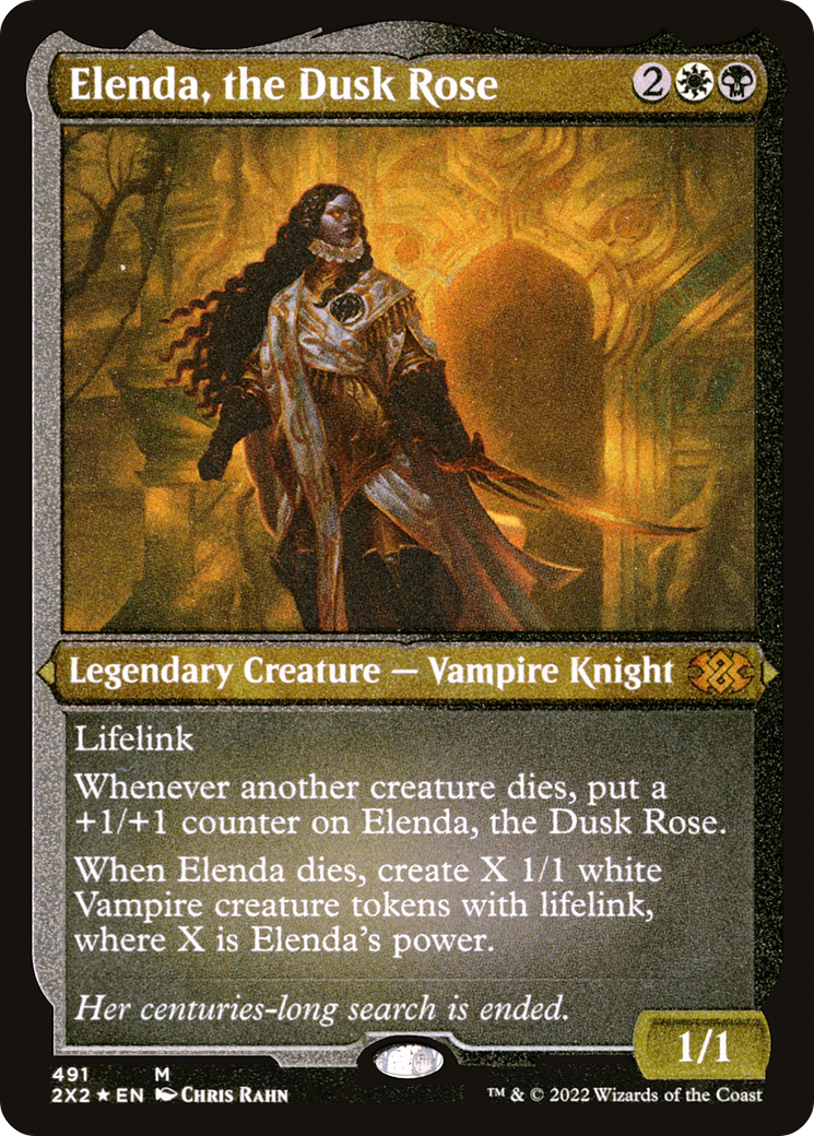 Elenda, the Dusk Rose (Foil Etched) (2X2-491) - Double Masters 2022 Foil | Grognard Games