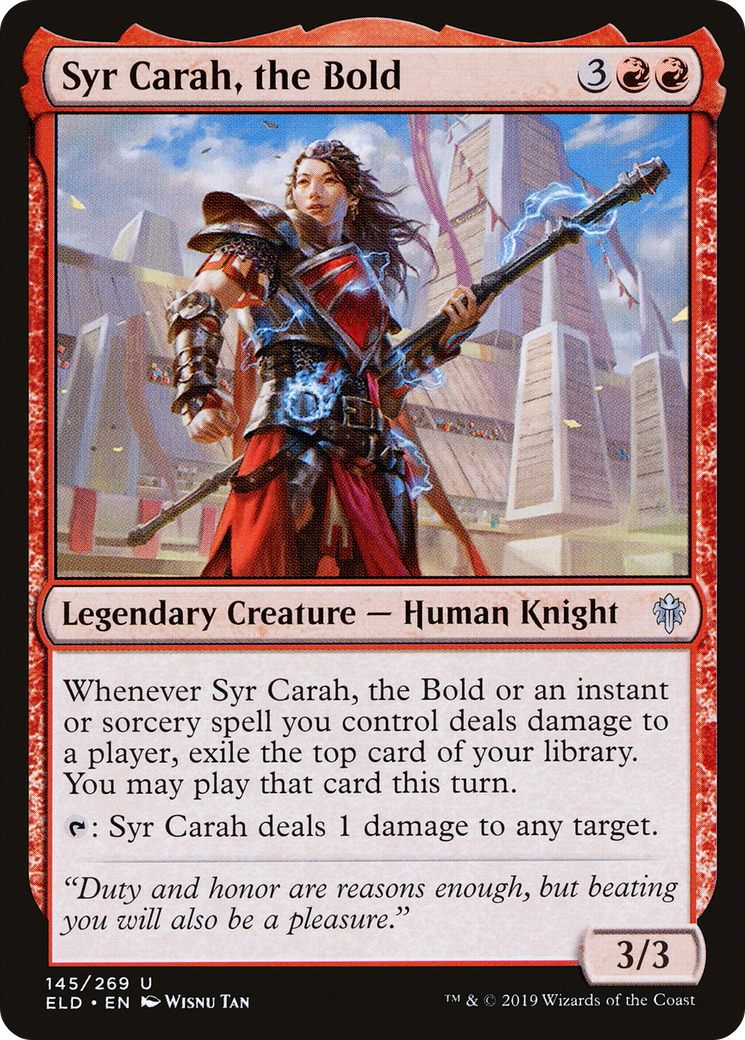 Syr Carah, the Bold [Throne of Eldraine] | Grognard Games