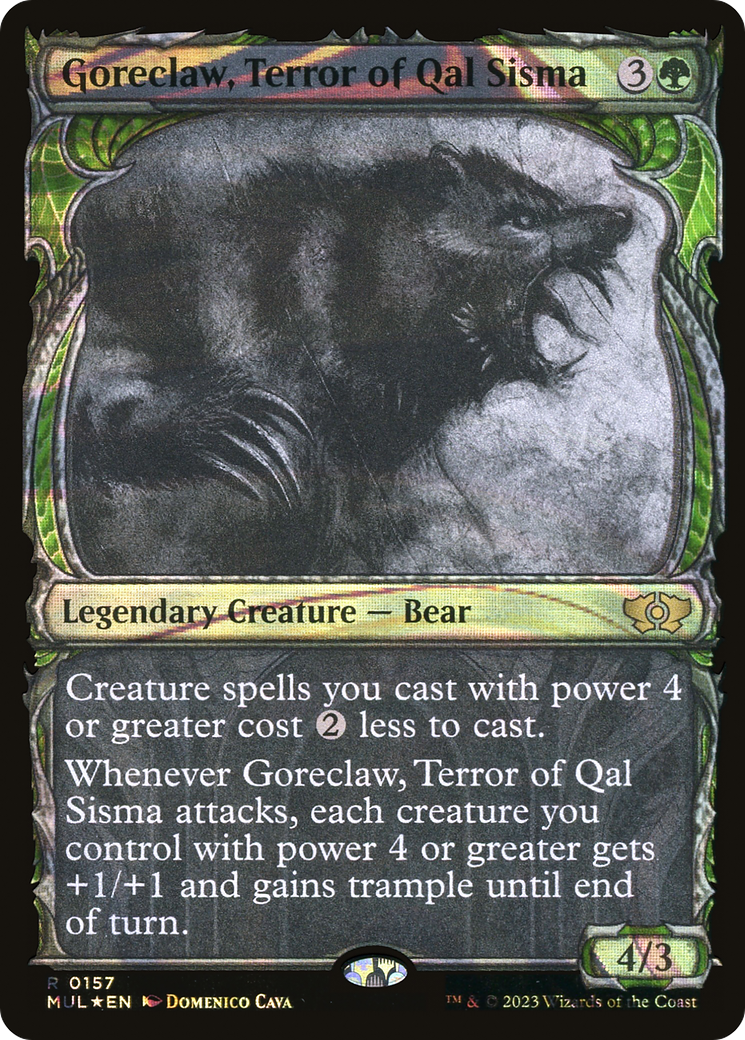 Goreclaw, Terror of Qal Sisma (Halo Foil) [Multiverse Legends] | Grognard Games