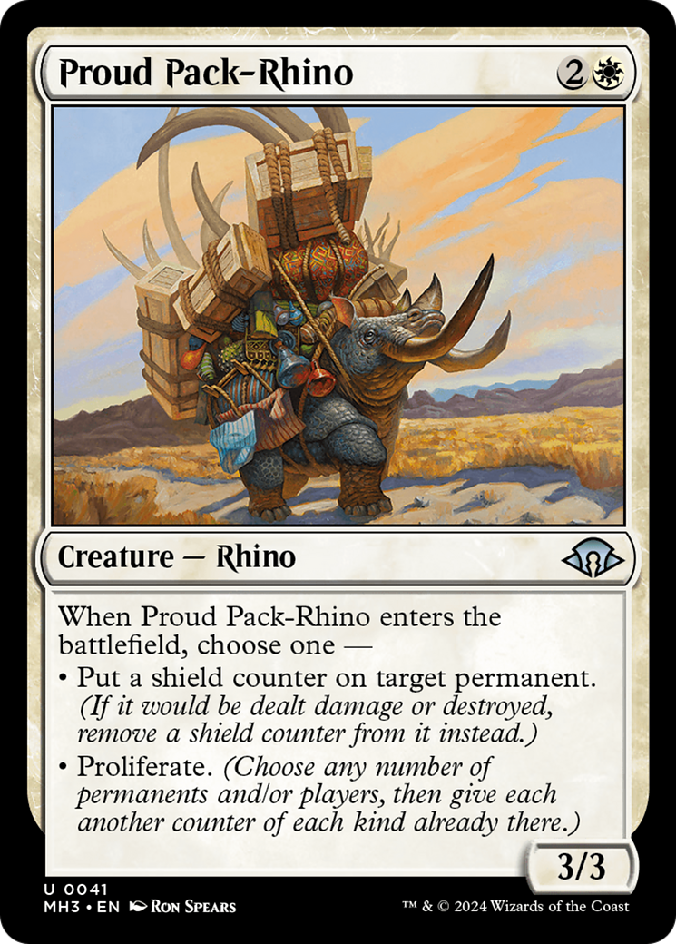 Proud Pack-Rhino [Modern Horizons 3] | Grognard Games