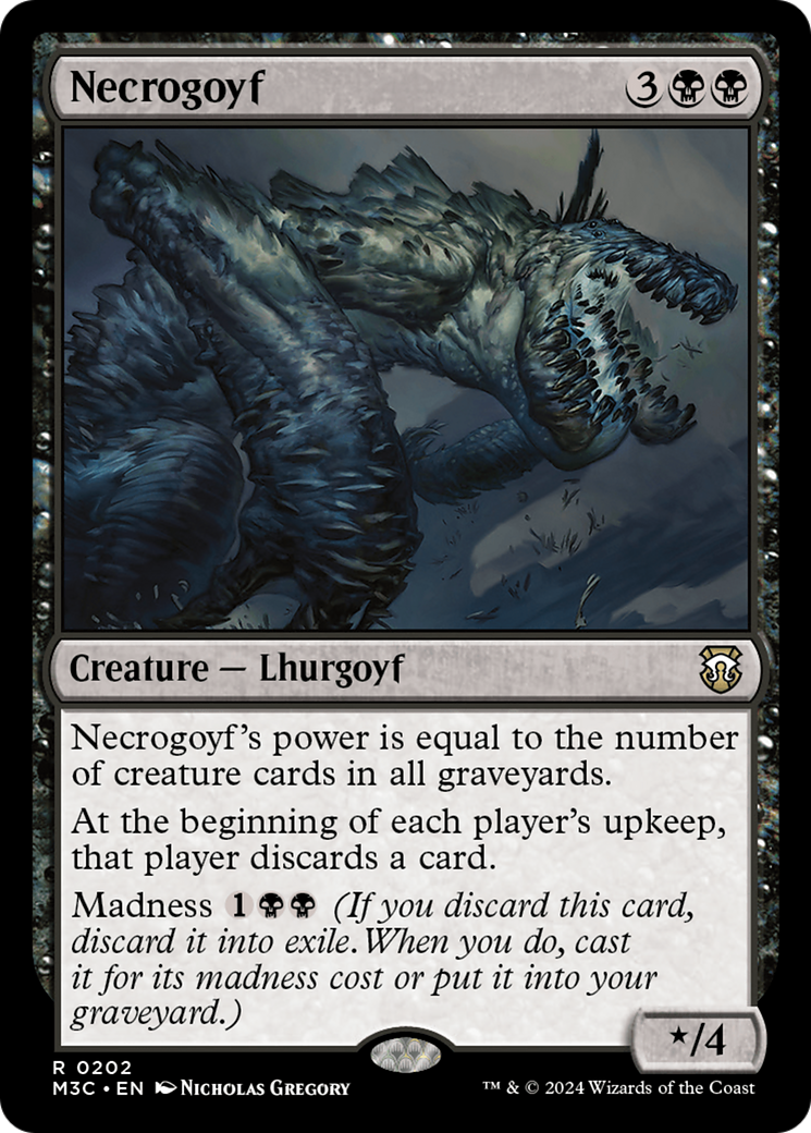Necrogoyf (Ripple Foil) [Modern Horizons 3 Commander] | Grognard Games