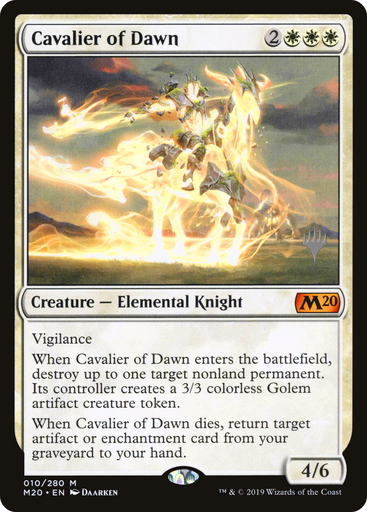 Cavalier of Dawn (Promo Pack) [Core Set 2020 Promos] | Grognard Games