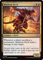 Mayhem Devil [Duskmourn: House of Horror Commander] | Grognard Games
