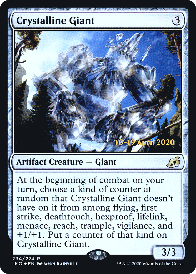 Crystalline Giant  [Ikoria: Lair of Behemoths Prerelease Promos] | Grognard Games