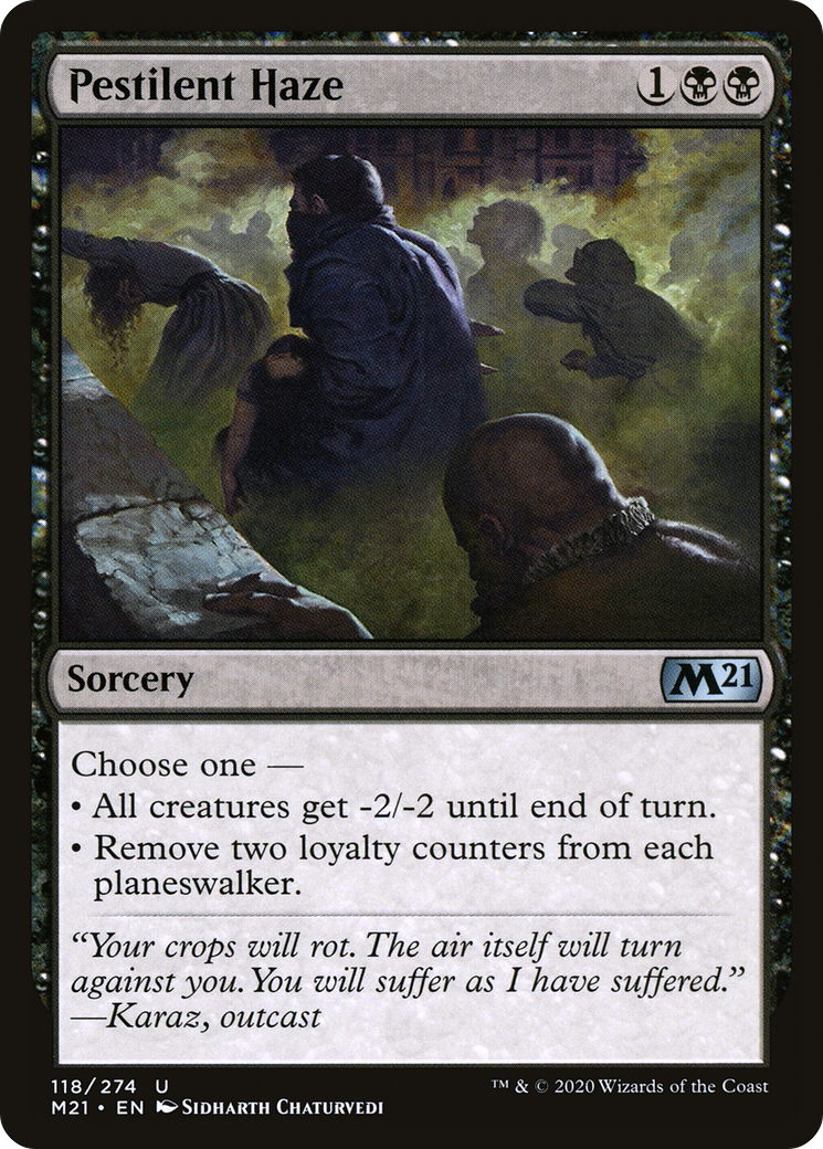 Pestilent Haze (M21-118) - Core Set 2021 Foil | Grognard Games