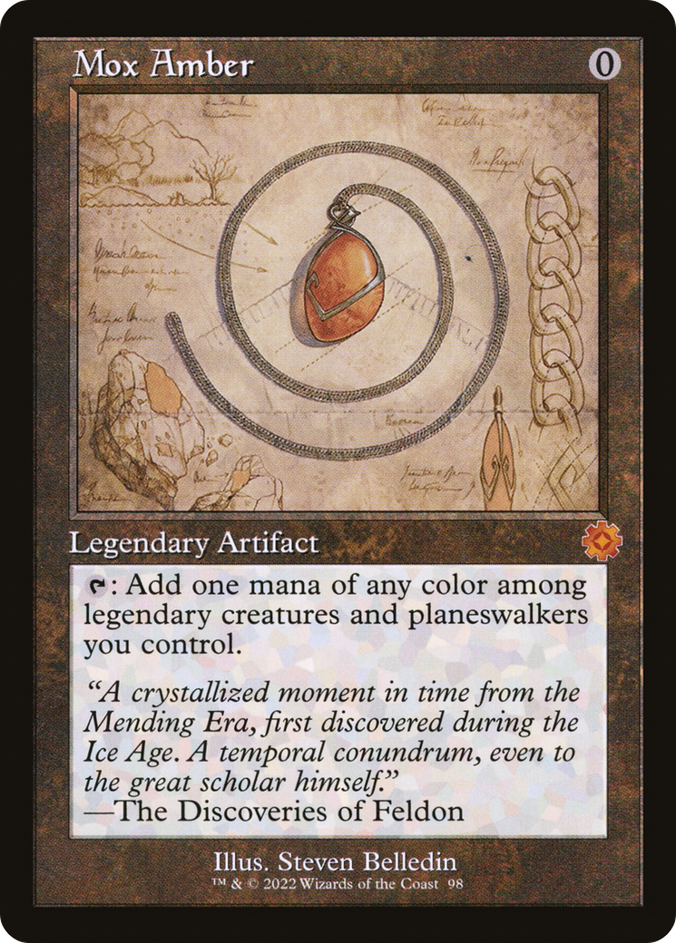 Mox Amber (Retro Schematic) [The Brothers' War Retro Artifacts] | Grognard Games