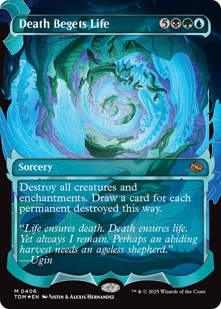 Death Begets Life (Showcase) [Tarkir: Dragonstorm] | Grognard Games