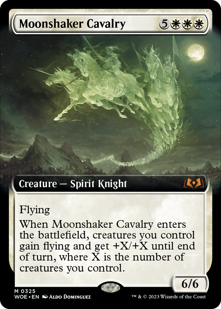 Moonshaker Cavalry (Extended Art) [Wilds of Eldraine] | Grognard Games