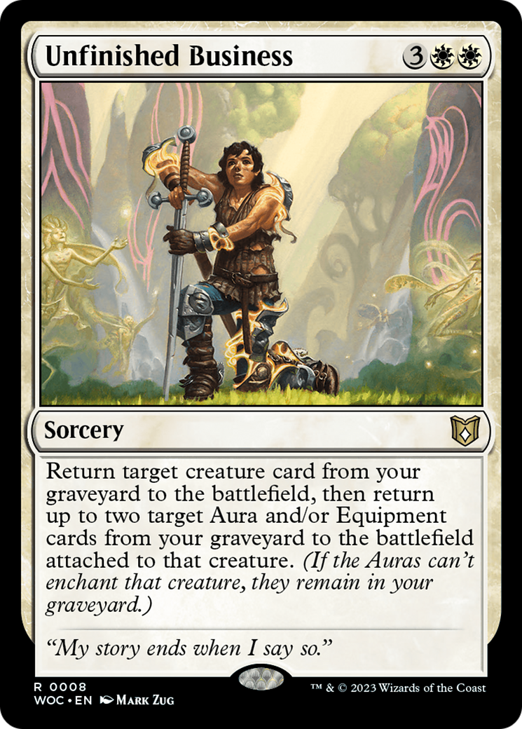 Unfinished Business [Wilds of Eldraine Commander] | Grognard Games