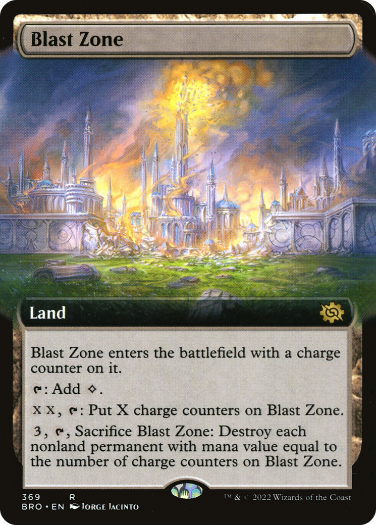 Blast Zone (Extended Art) [The Brothers' War] | Grognard Games
