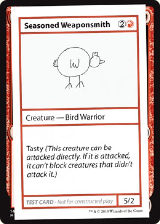 Seasoned Weaponsmith (2021 Edition) [Mystery Booster Playtest Cards] | Grognard Games