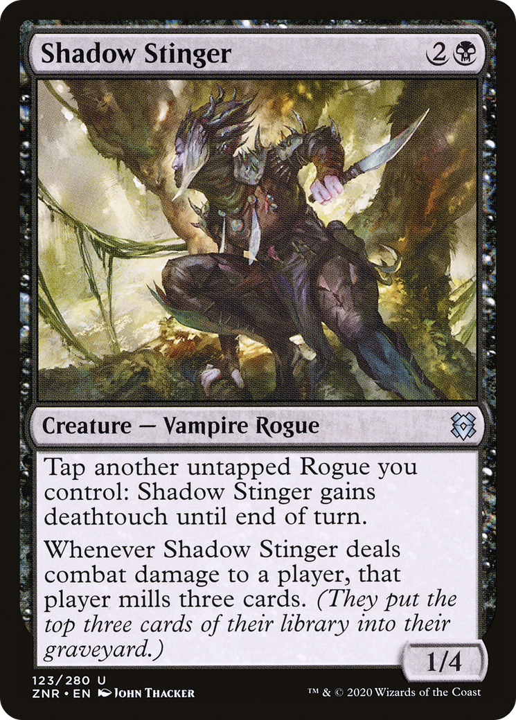 Shadow Stinger [Zendikar Rising] | Grognard Games