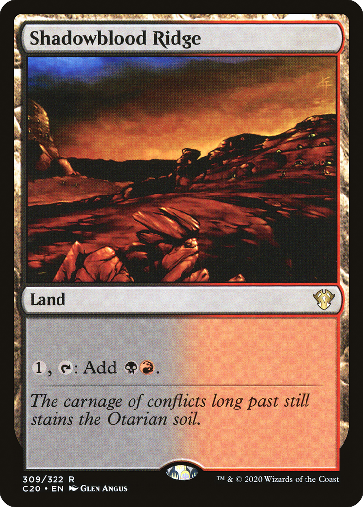 Shadowblood Ridge [Commander 2020] | Grognard Games