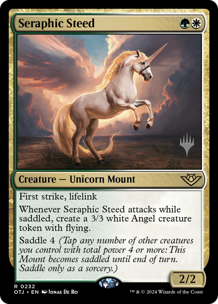 Seraphic Steed (Promo Pack) [Outlaws of Thunder Junction Promos] | Grognard Games