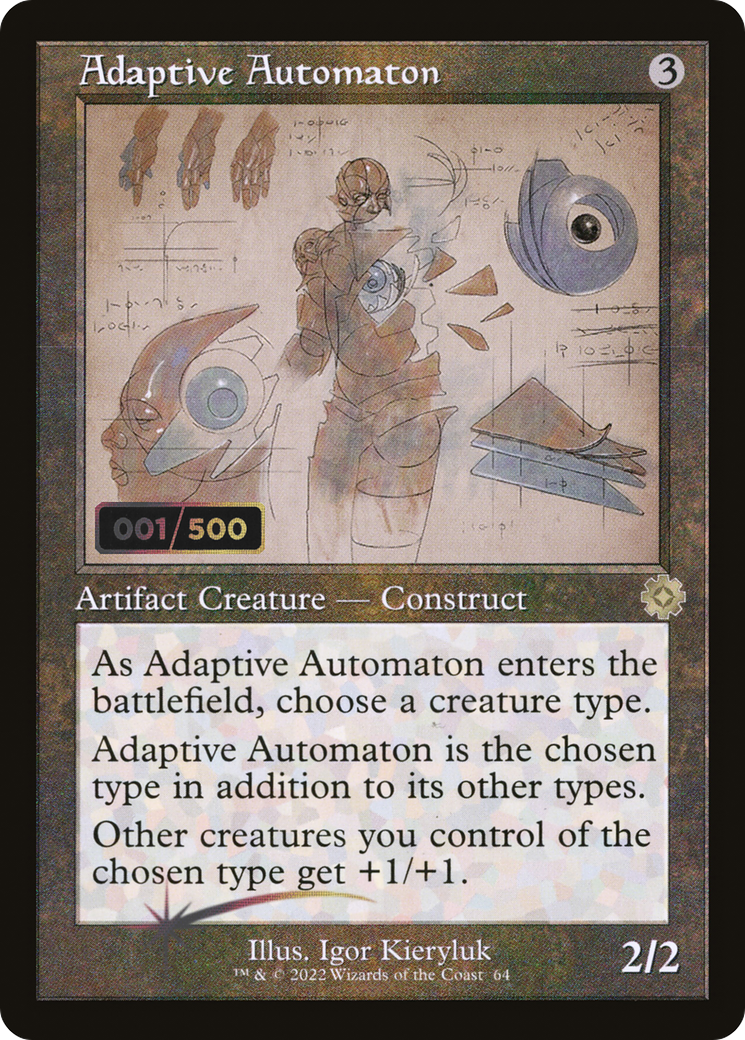 Adaptive Automaton (Retro Schematic) (Serial Numbered) [The Brothers' War Retro Artifacts] | Grognard Games