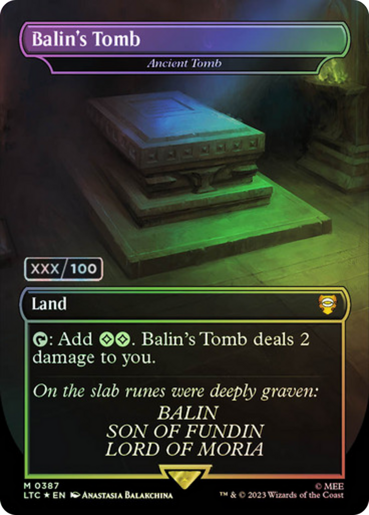 Balin's Tomb - Ancient Tomb (Serialized) [The Lord of the Rings: Tales of Middle-Earth Commander] | Grognard Games