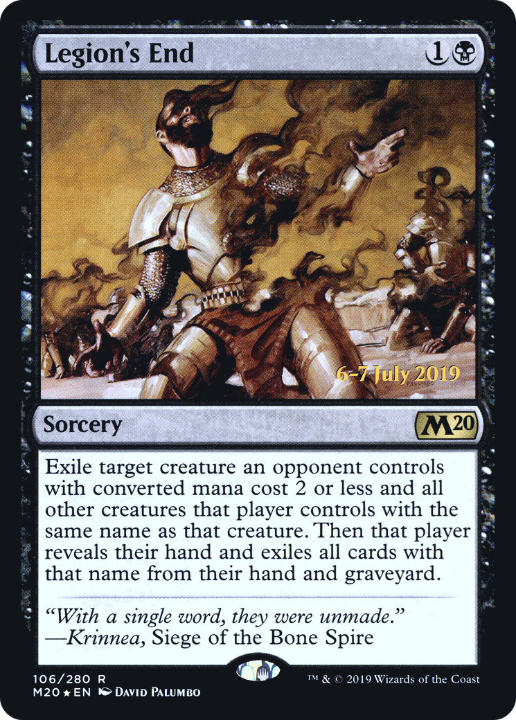 Legion's End  [Core Set 2020 Prerelease Promos] | Grognard Games