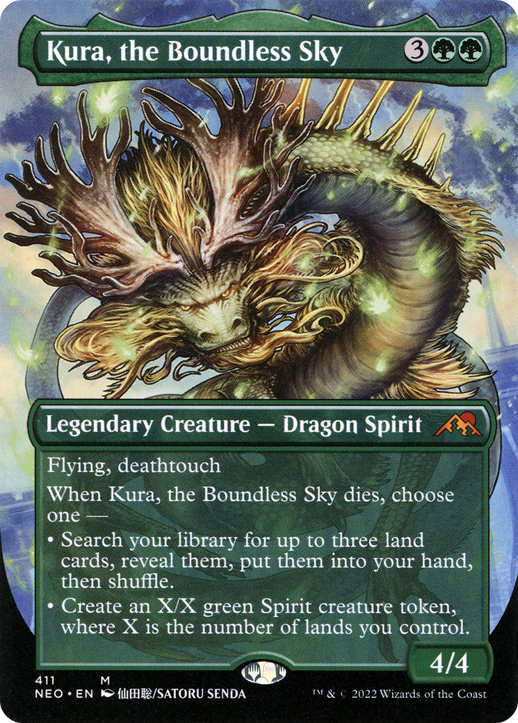 Kura, the Boundless Sky (Borderless Alternate Art) [Kamigawa: Neon Dynasty] | Grognard Games