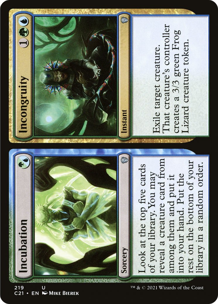 Incubation // Incongruity [Commander 2021] | Grognard Games