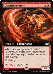 Gleeful Arsonist (Extended Art) [Duskmourn: House of Horror Commander] | Grognard Games