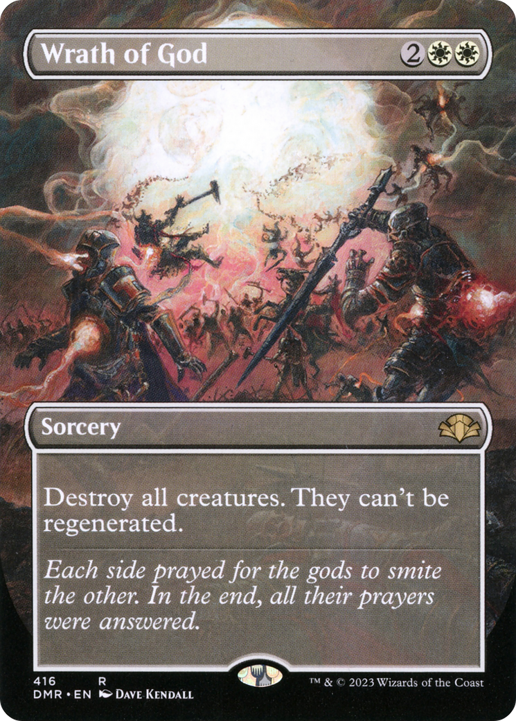Wrath of God (Borderless Alternate Art) [Dominaria Remastered] | Grognard Games