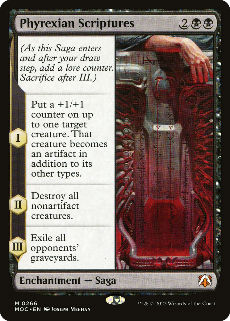 Phyrexian Scriptures [March of the Machine Commander] | Grognard Games