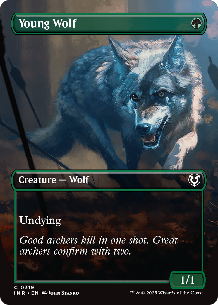 Young Wolf (Borderless) [Innistrad Remastered] | Grognard Games