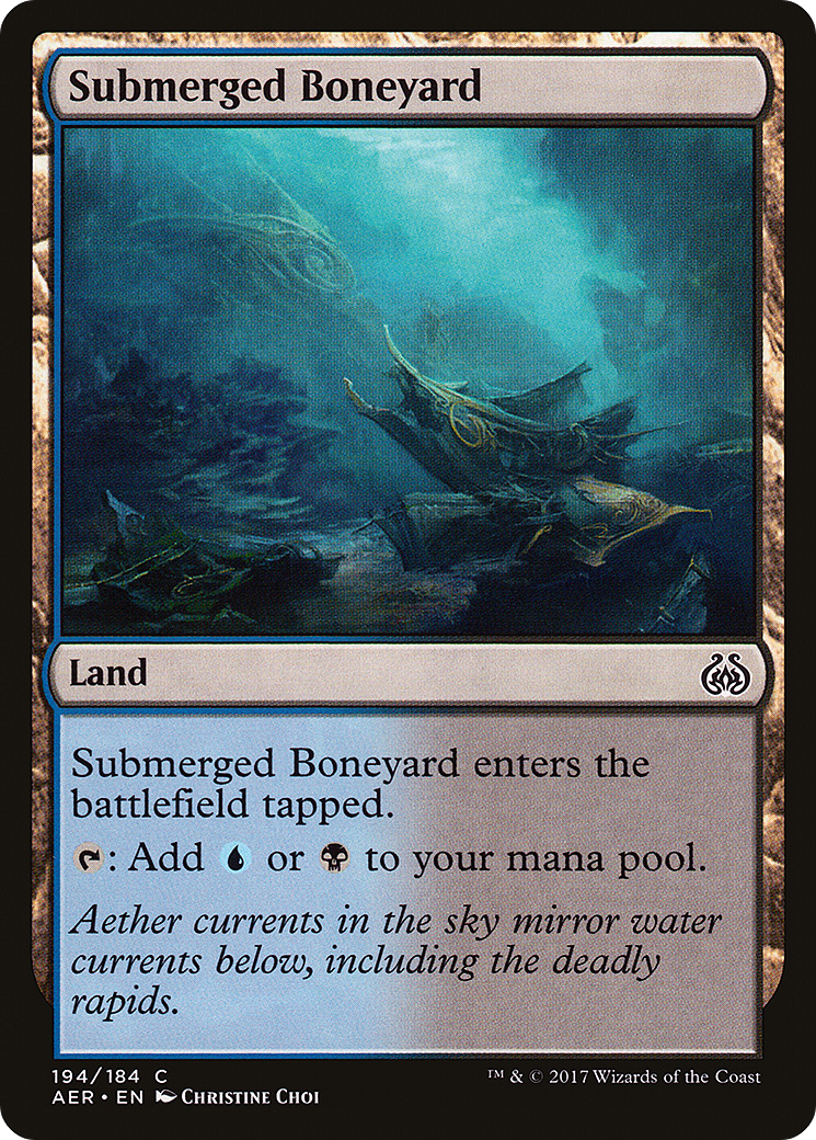 Submerged Boneyard (AER-194) - Aether Revolt Foil | Grognard Games