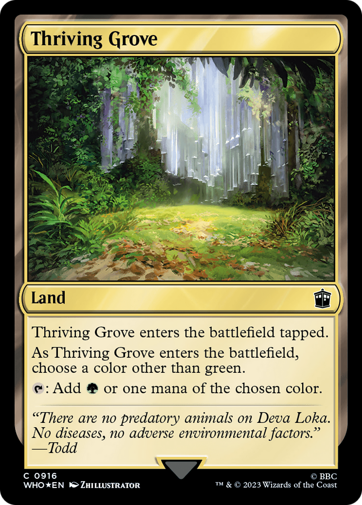 Thriving Grove (Surge Foil) [Doctor Who] | Grognard Games