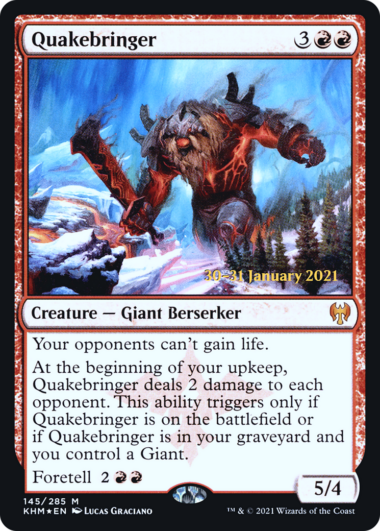 Quakebringer [Kaldheim Prerelease Promos] | Grognard Games