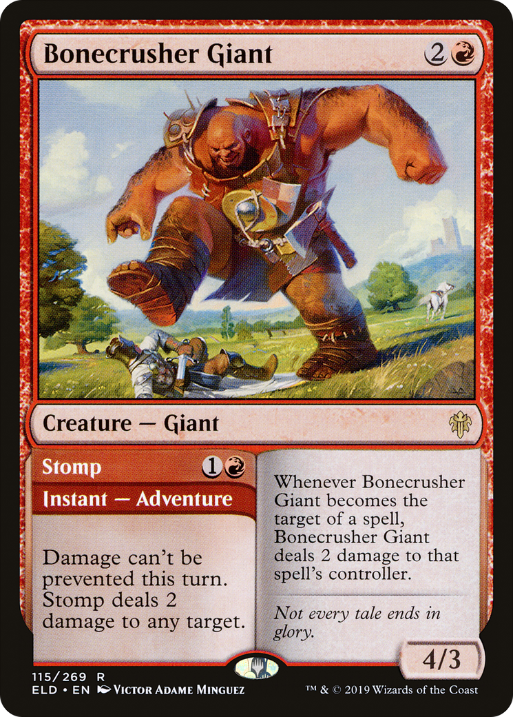 Bonecrusher Giant // Stomp [Throne of Eldraine] | Grognard Games