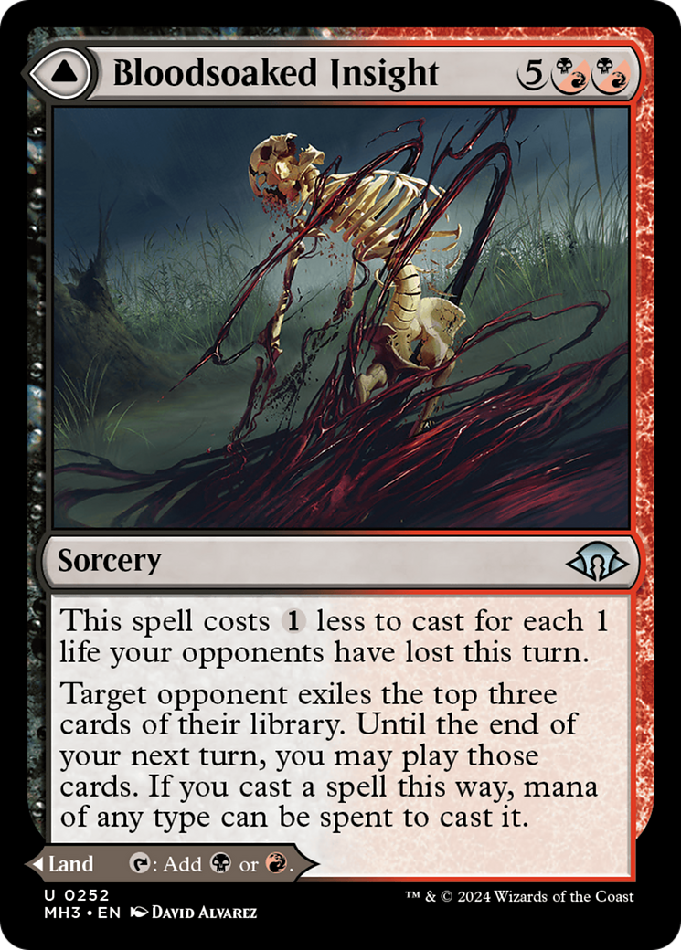 Bloodsoaked Insight // Sanguine Morass [Modern Horizons 3] | Grognard Games