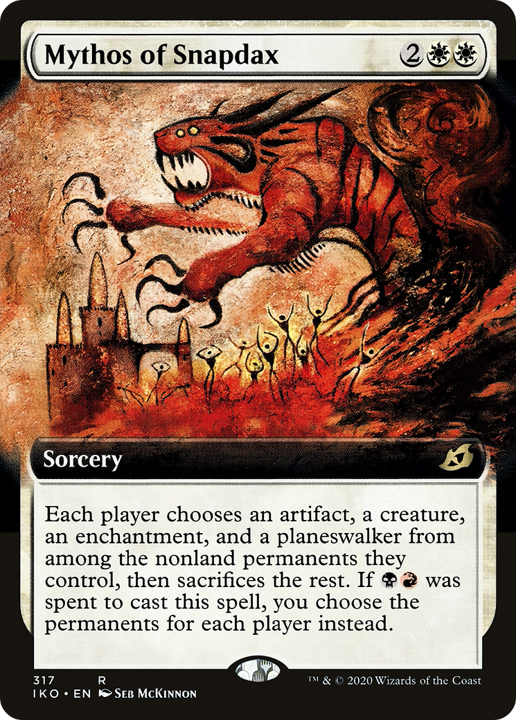 Mythos of Snapdax (Extended Art) [Ikoria: Lair of Behemoths] | Grognard Games