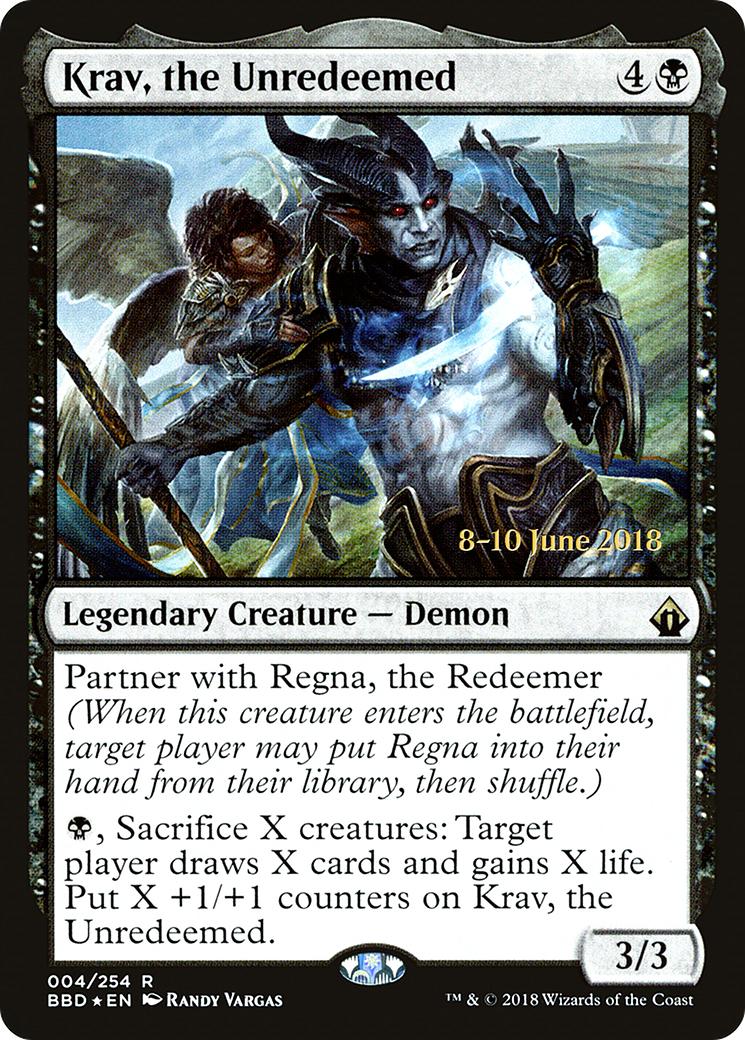 Krav, the Unredeemed  [Battlebond Prerelease Promos] | Grognard Games